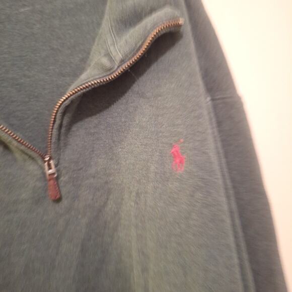 Polo Ralph Lauren Shirt Men’s XXL estate rib 1/4 zip pullover Long Sleeves - Picture 3 of 8